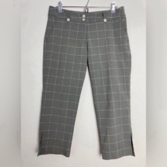 Nike Gray Checkered Women's Pants - Picture 1 of 8